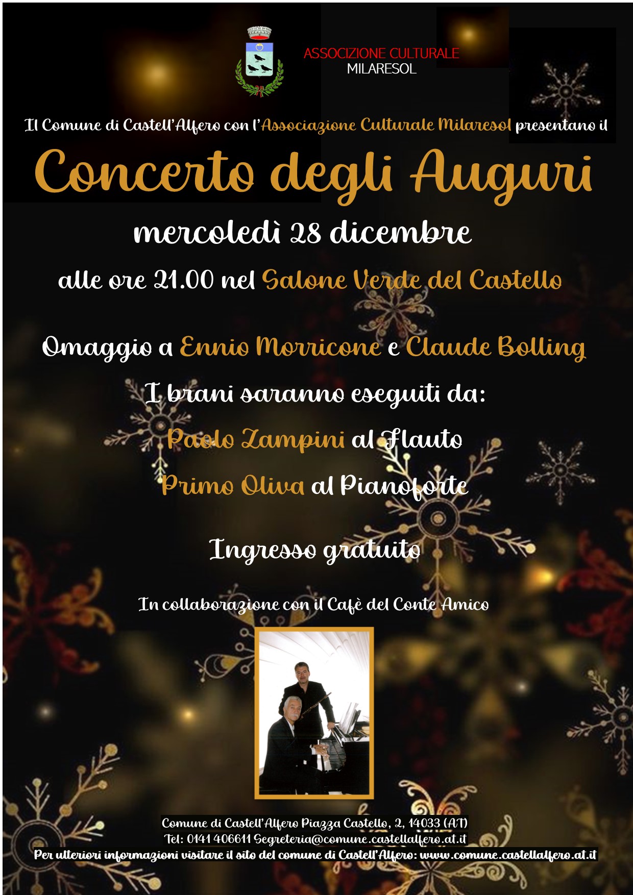 Locandina Concerto degli Auguri 2022