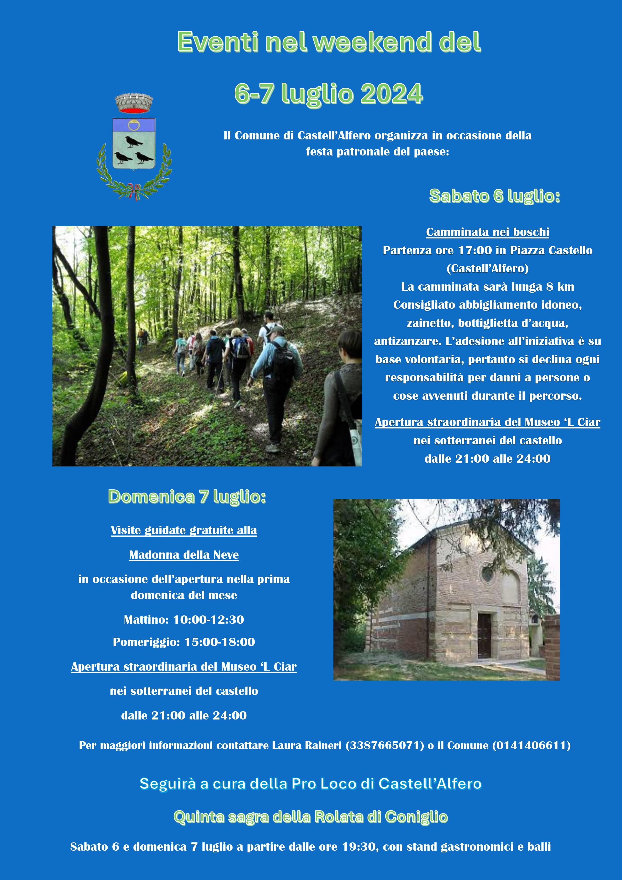 Eventi nel weekend del 6-7 luglio 2024