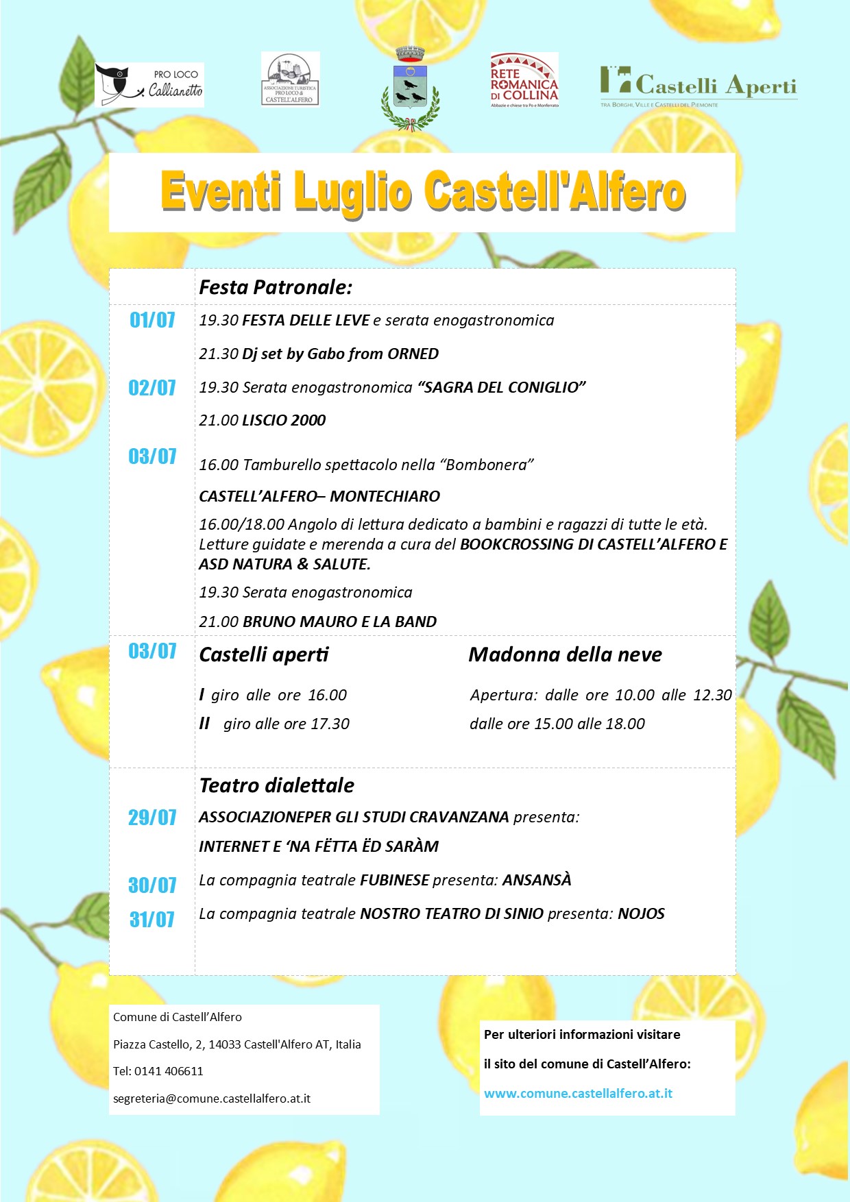 eventi luglio