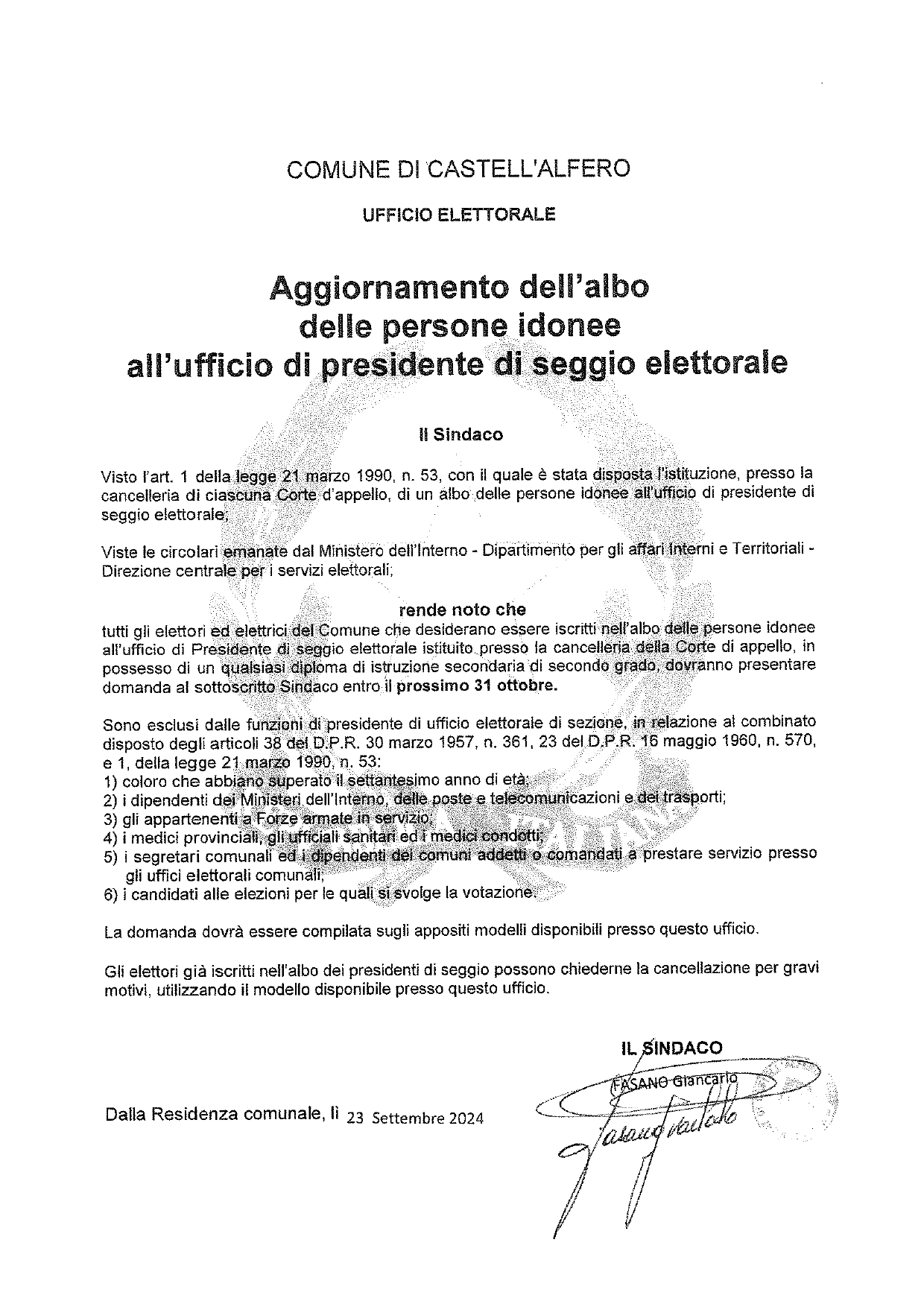 Aggiornamento albo persone idonee a presidente di seggio_page-0001